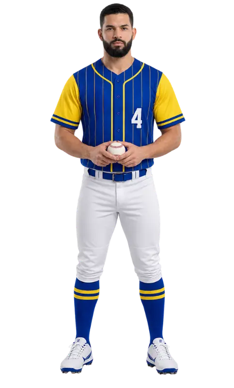 Full-Button Custom Baseball Jerseys