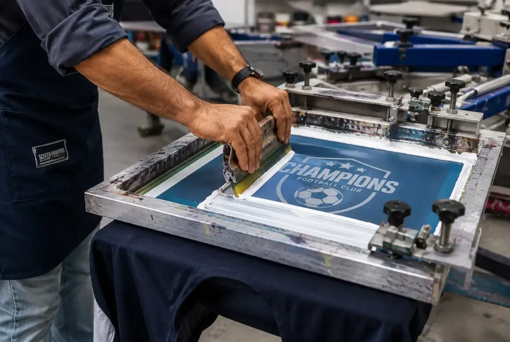 soccer uniform screen printing process