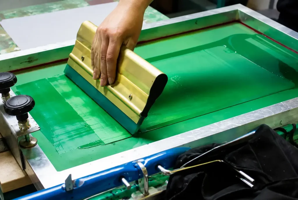 Screen printing station
