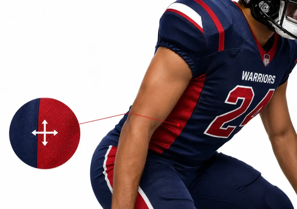 Sides american football uniform