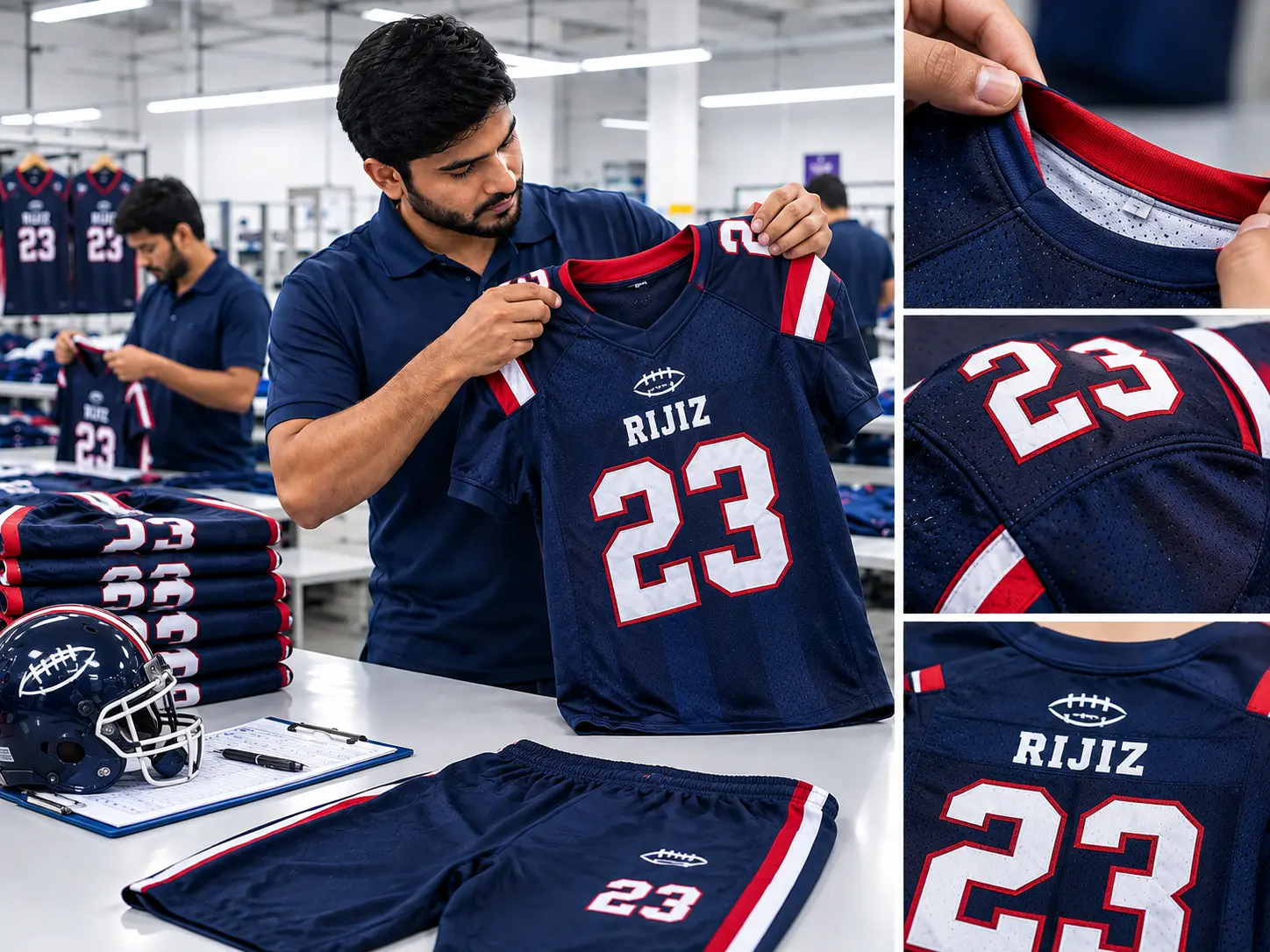 Your Football Jerseys Come Off the Same Inspected Floor as Every Rijiz Sports Uniform